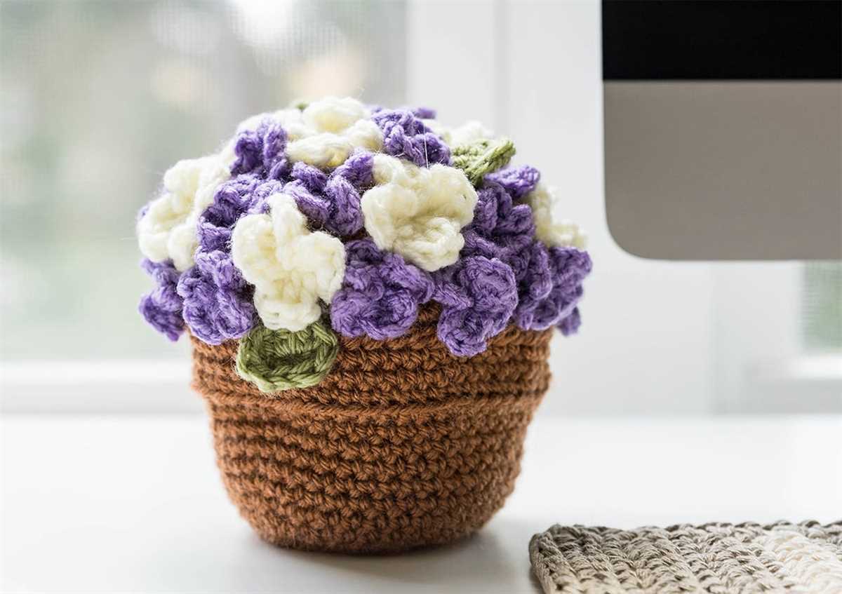 Flower pot knitting pattern