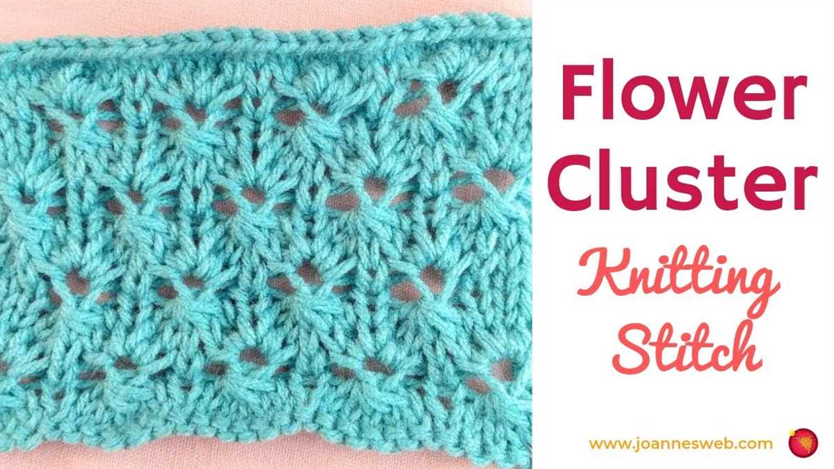 Flower knit pattern