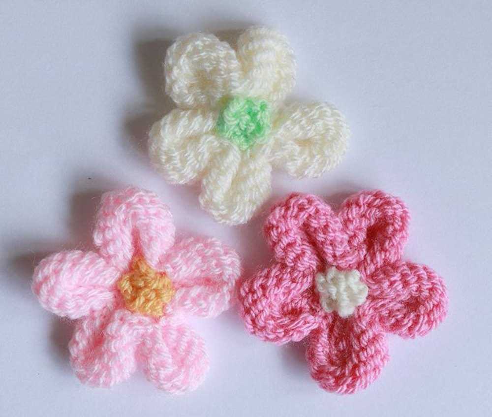 Flower knit pattern