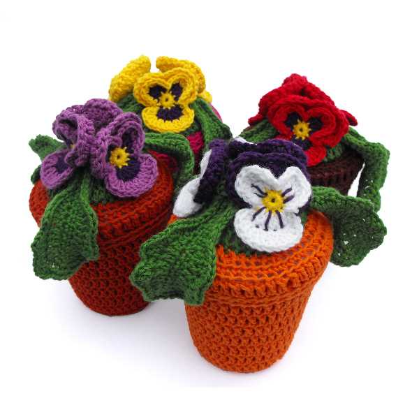 Flower pot knitting pattern