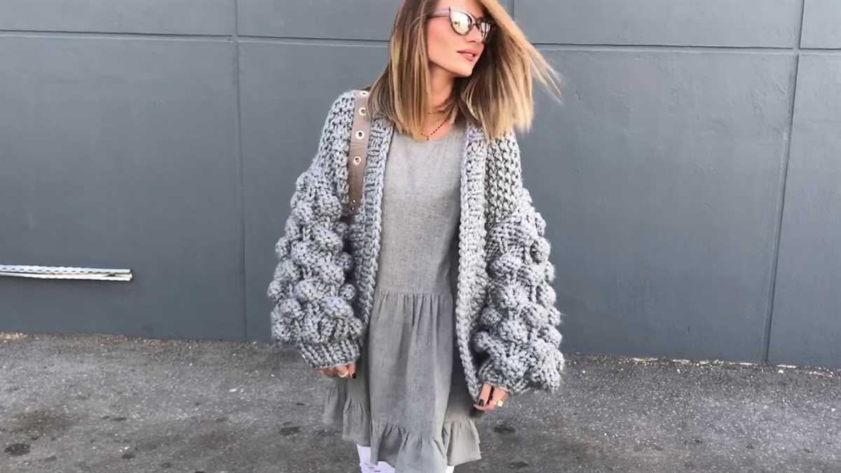 Fluffy cardigan knitting pattern