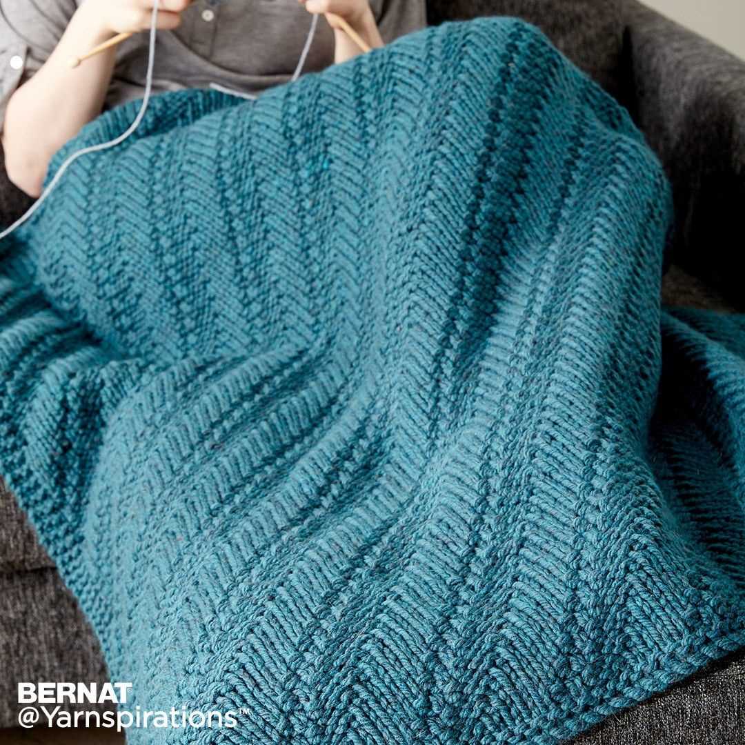 Free bernat blanket knitting patterns