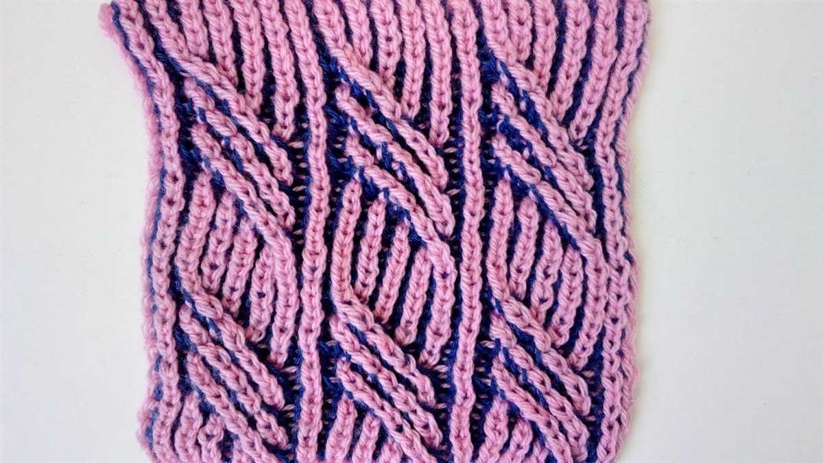 Free brioche knit scarf pattern