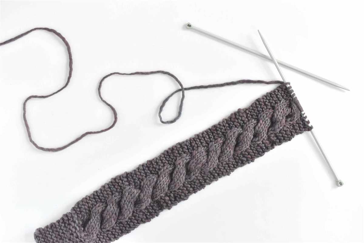 Free chunky cable knit headband pattern