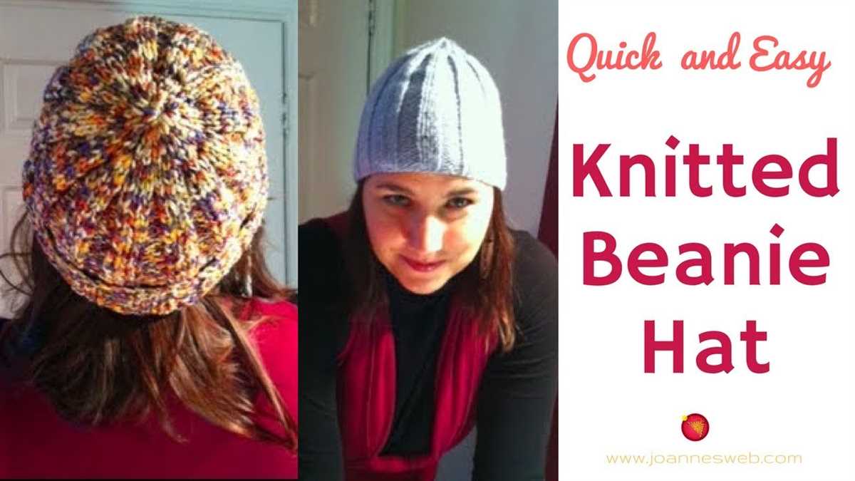 Free chunky knit hat pattern straight needles