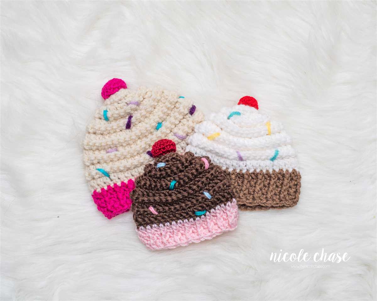 Free cupcake hat pattern knit