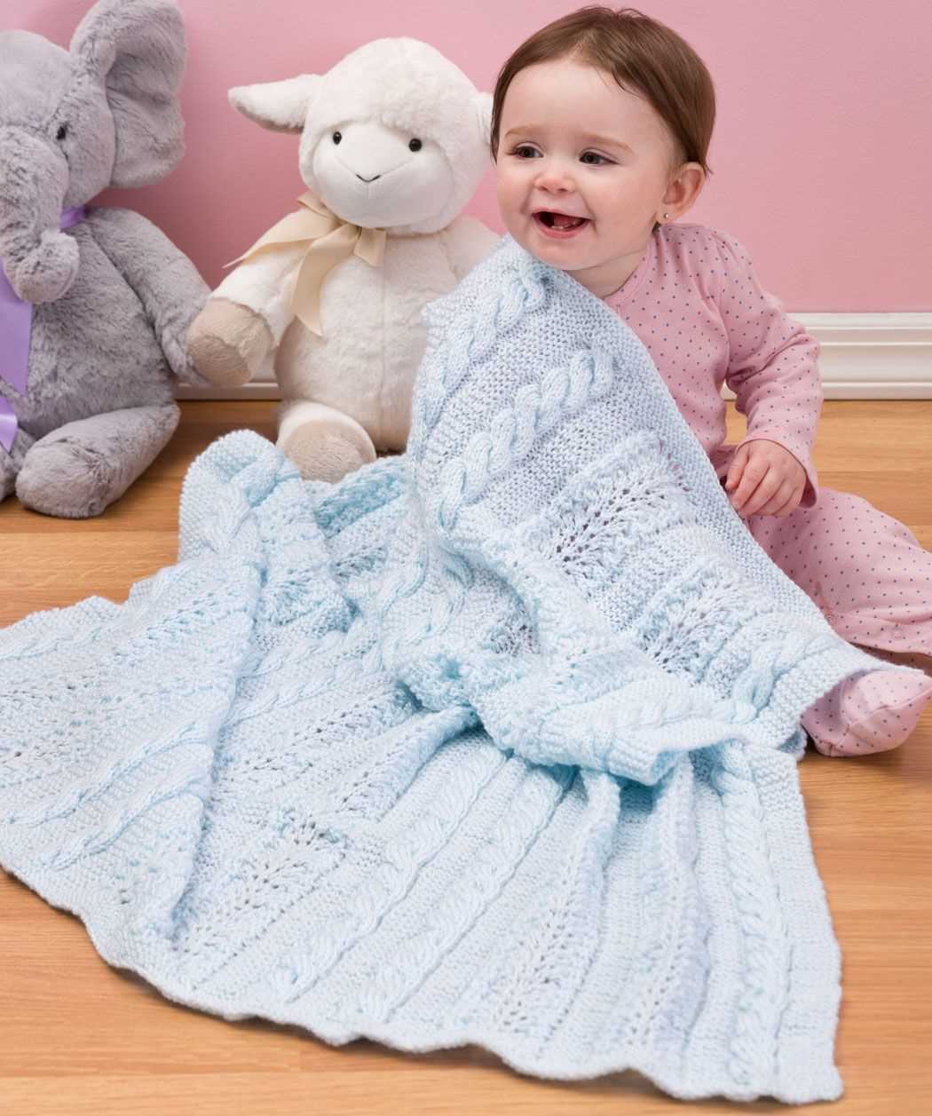 Free easy baby blanket knitting patterns