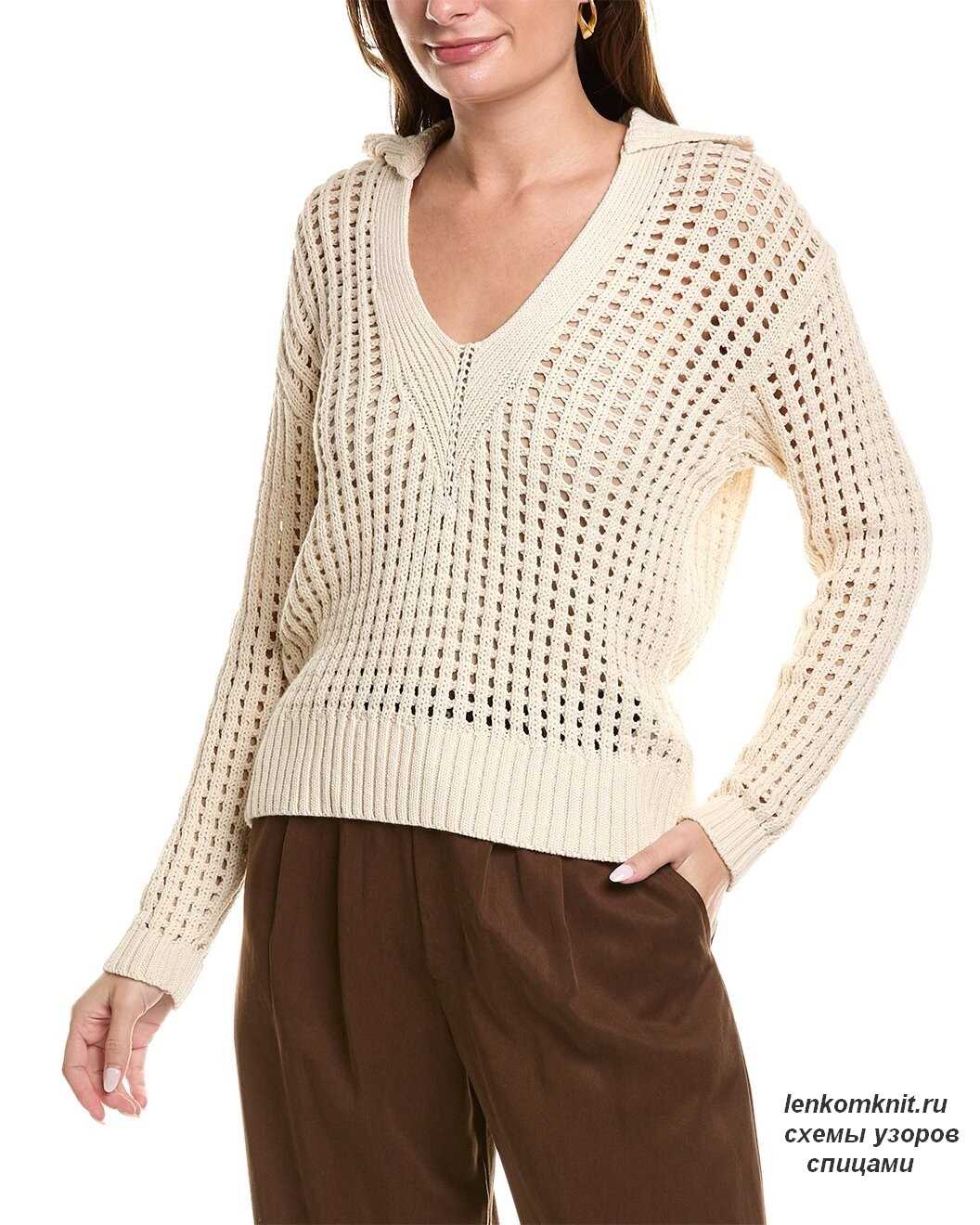 Free easy knit pullover sweater pattern