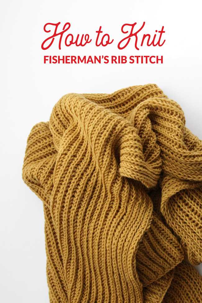 Free fisherman's rib knitting patterns