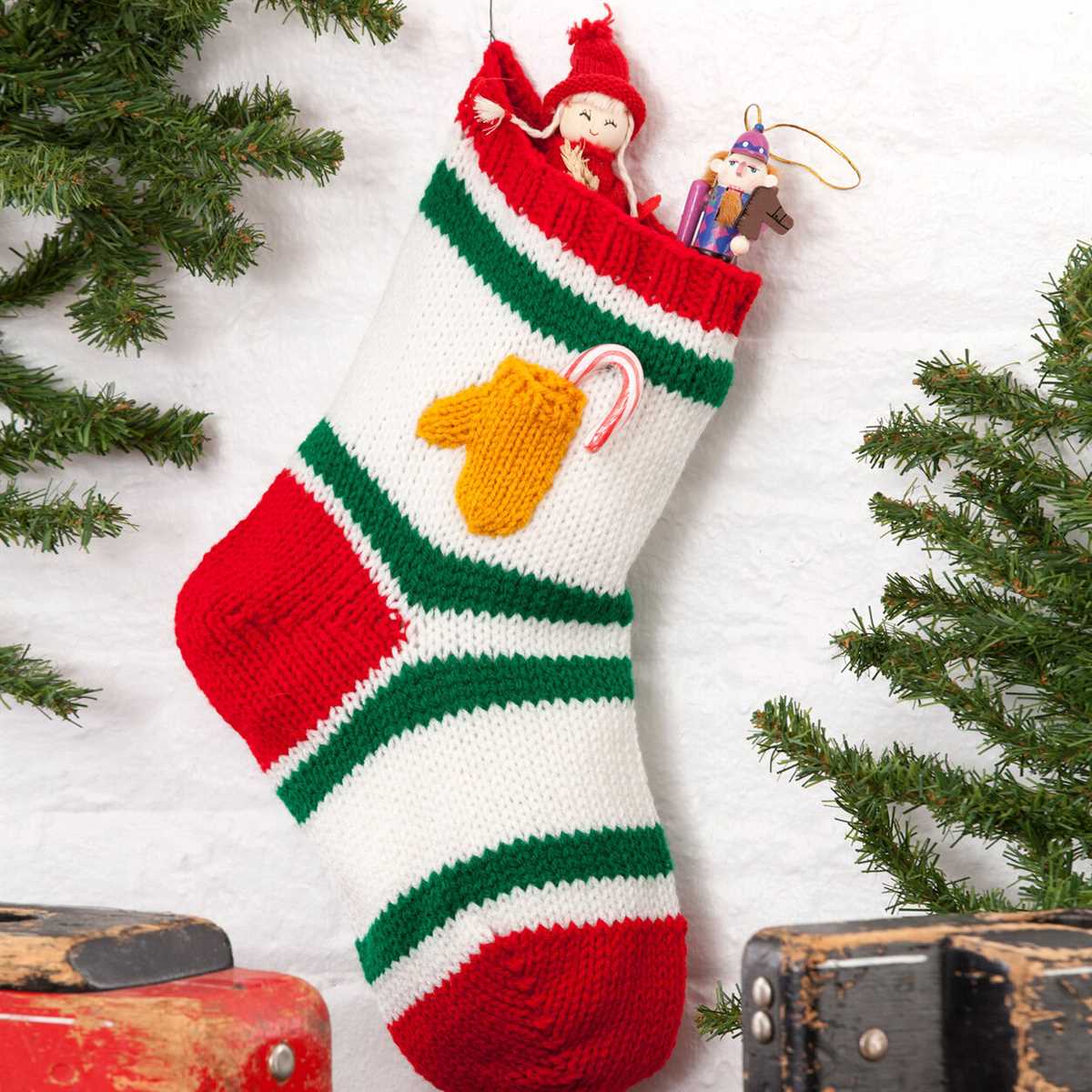 Free knit christmas stocking patterns