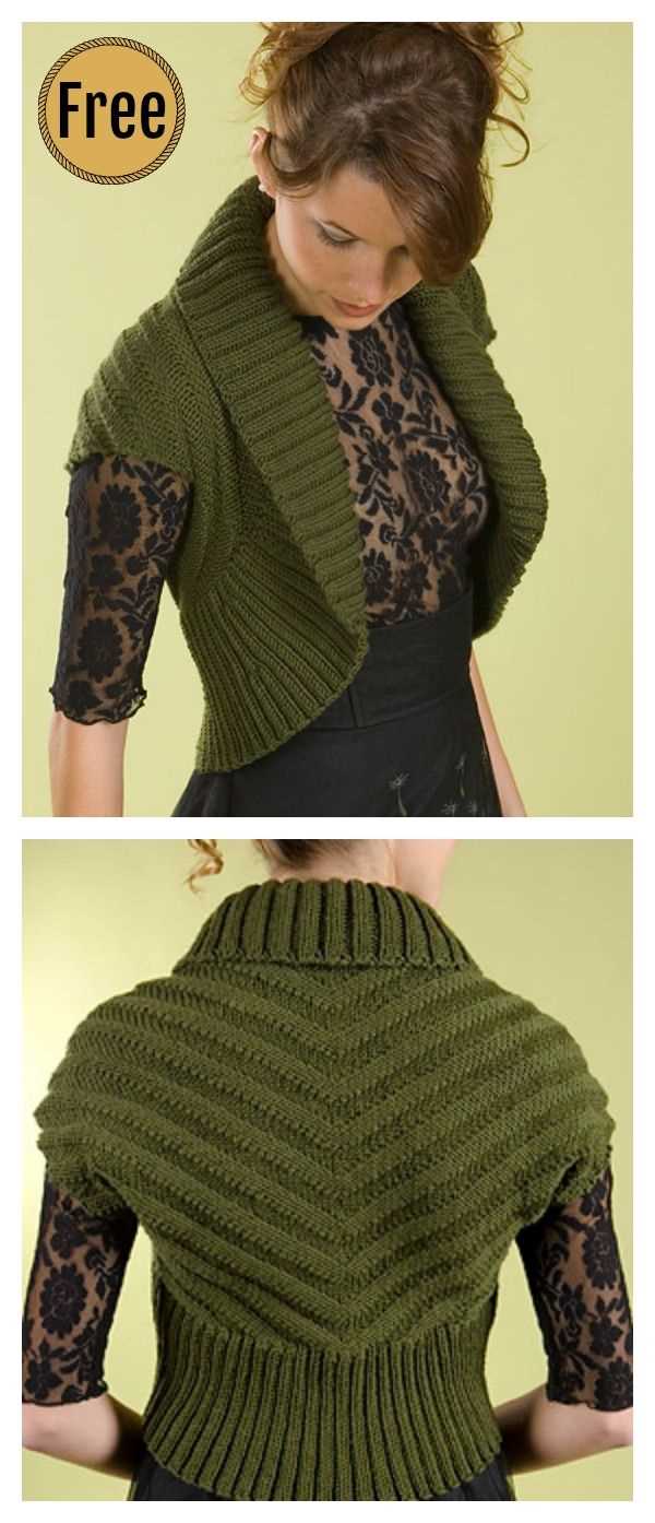 Free knit shrug pattern