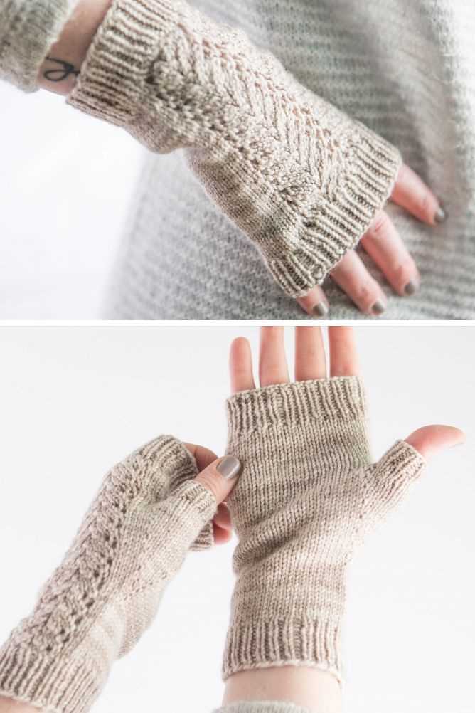 Free knit wrist warmer pattern