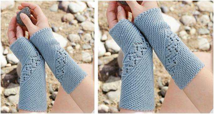 Free knit wrist warmer pattern