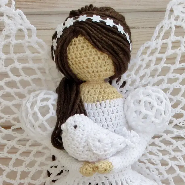 Free knitted christmas angel pattern