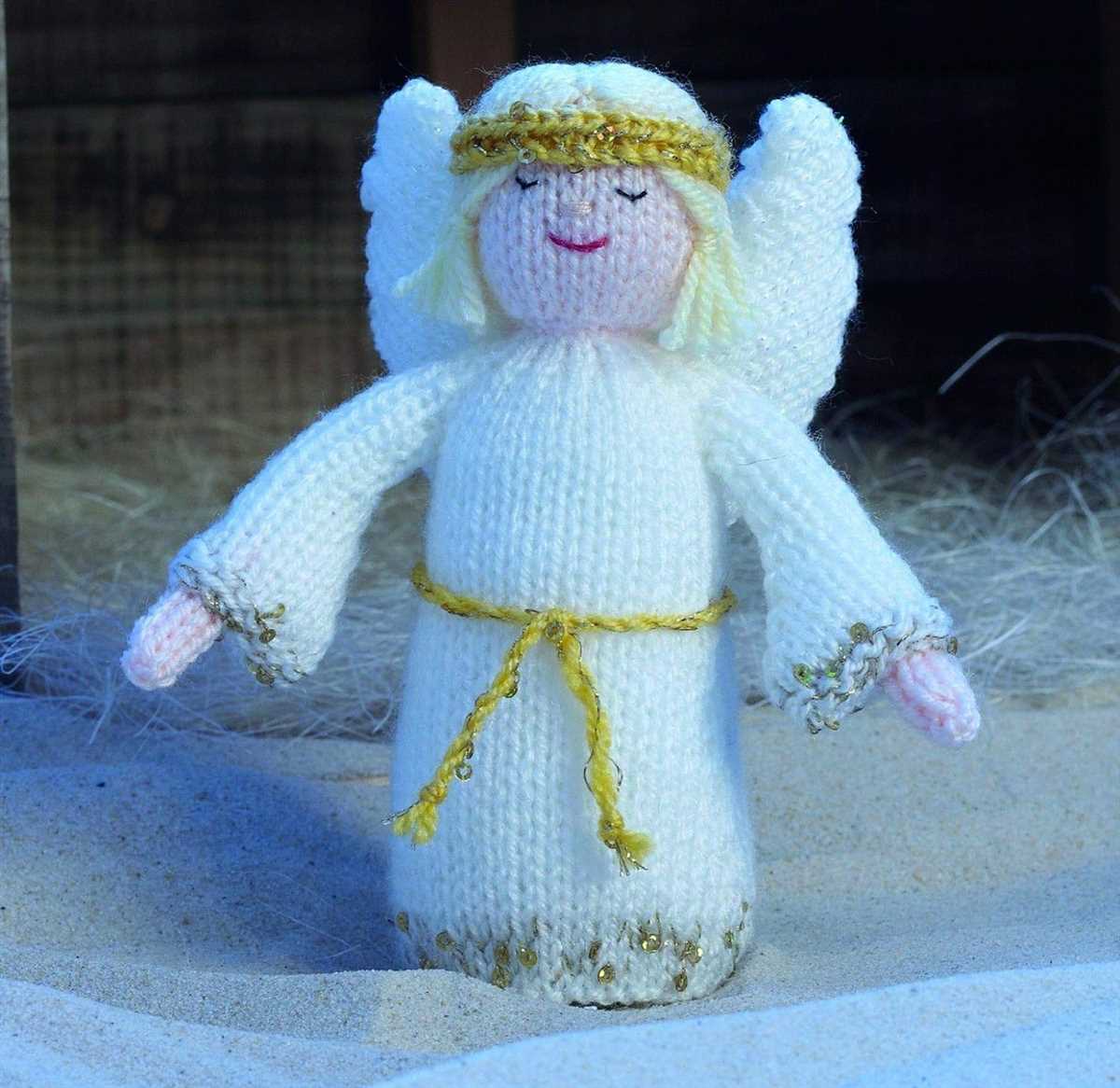 Free knitted christmas angel pattern