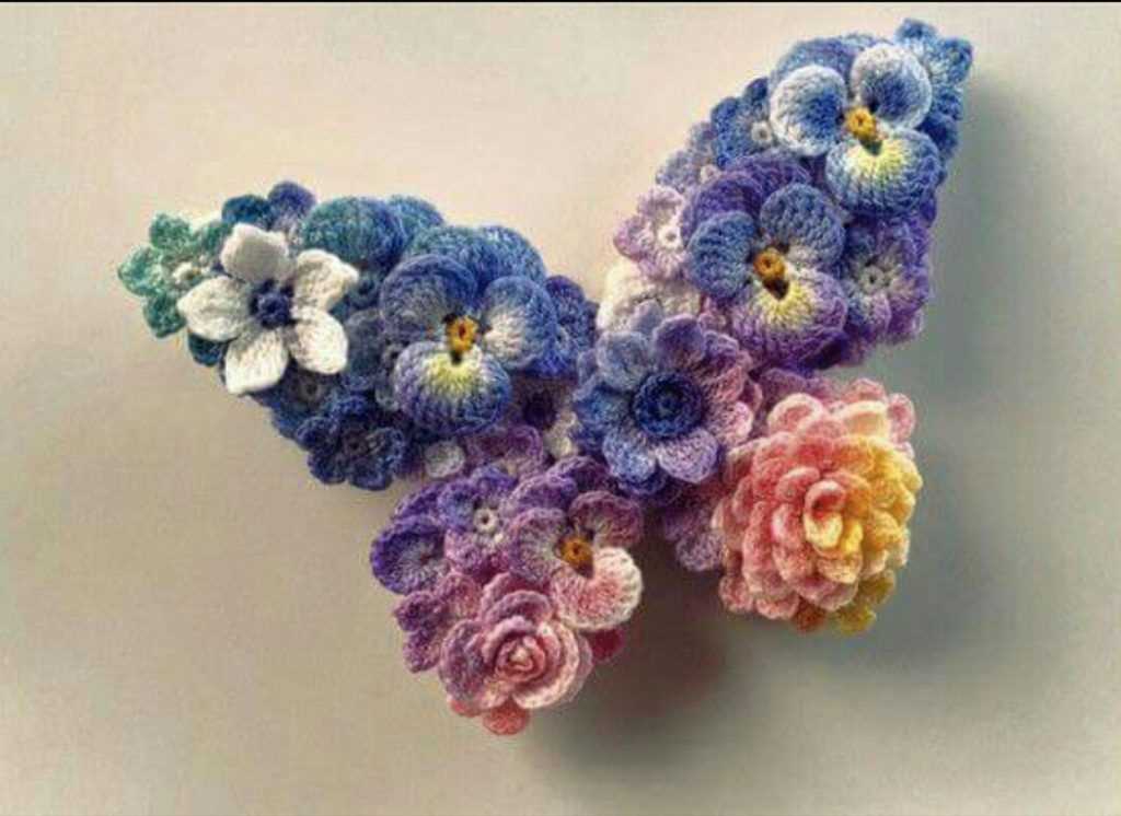 Free knitted flower patterns uk