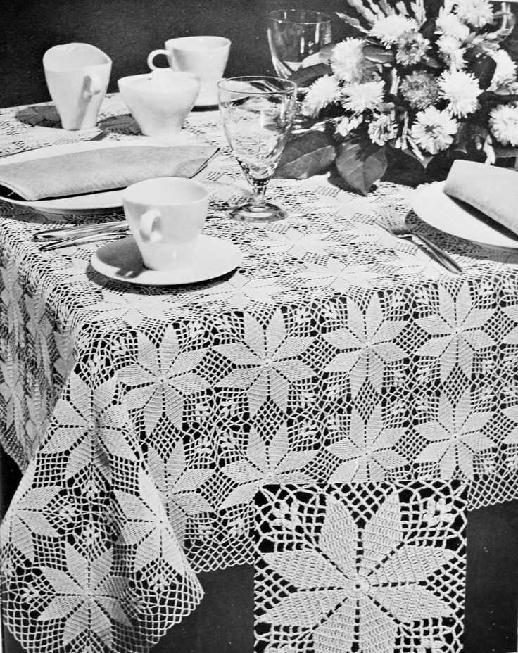 Free knitted lace tablecloth patterns