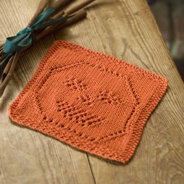 Free knitted pumpkin dishcloth patterns