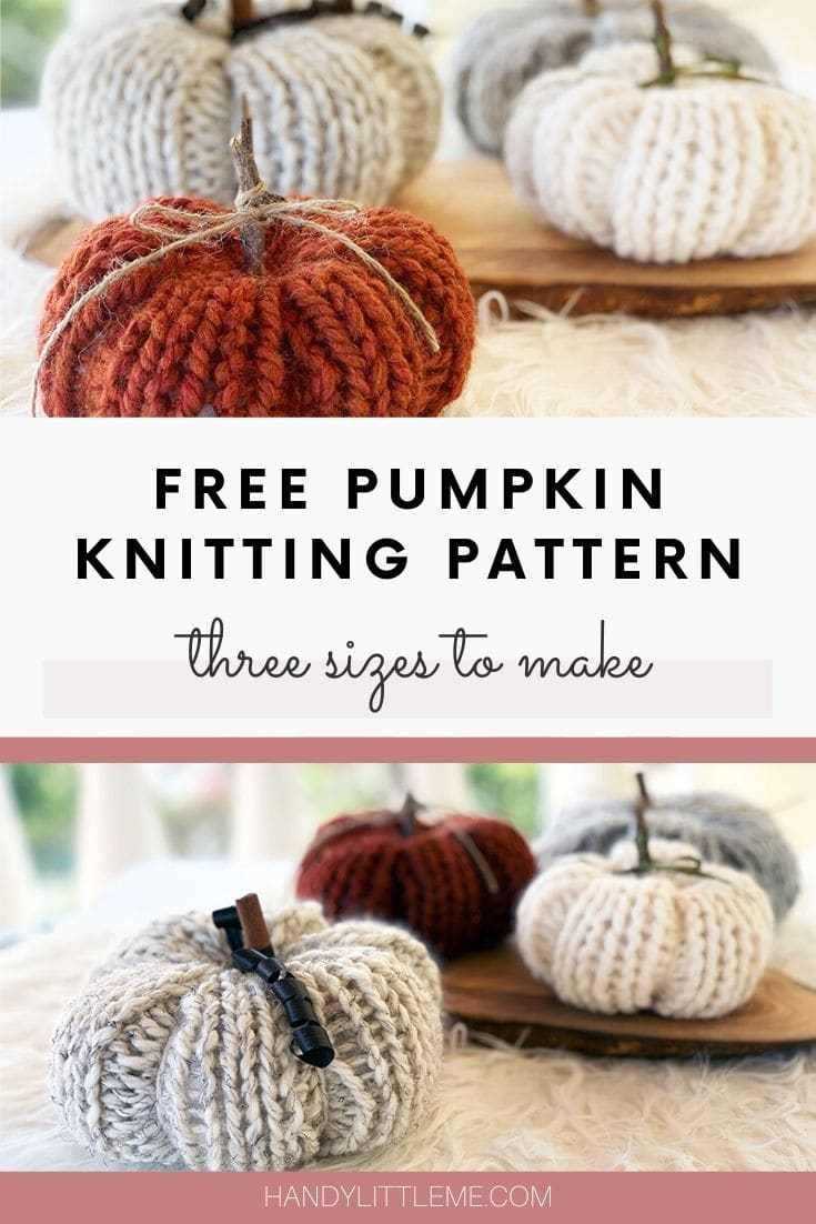 Free knitted pumpkin pattern