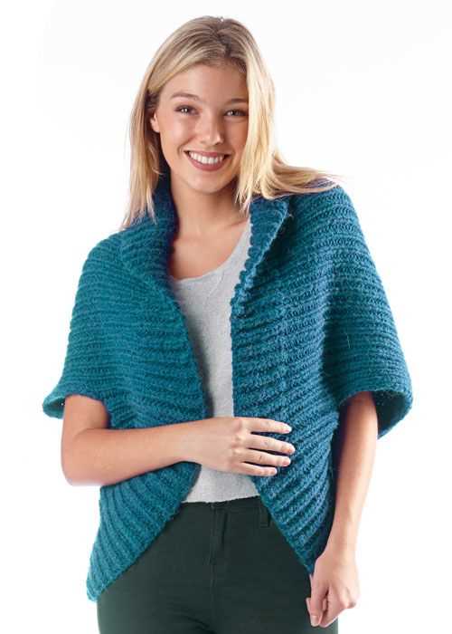 Free knitted shrug pattern