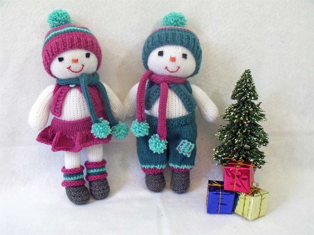 Free knitted snowman pattern to download