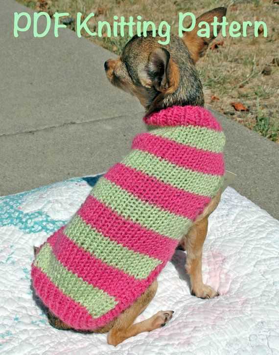 Free knitting pattern dog jumper