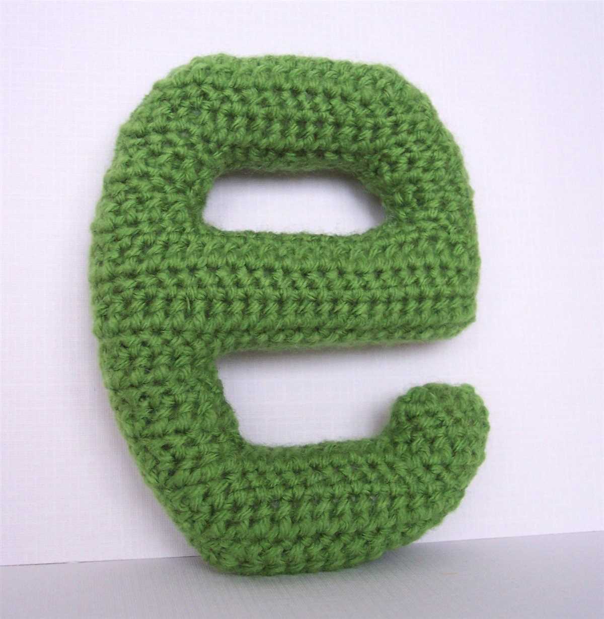 Free knitting pattern for alphabet letters