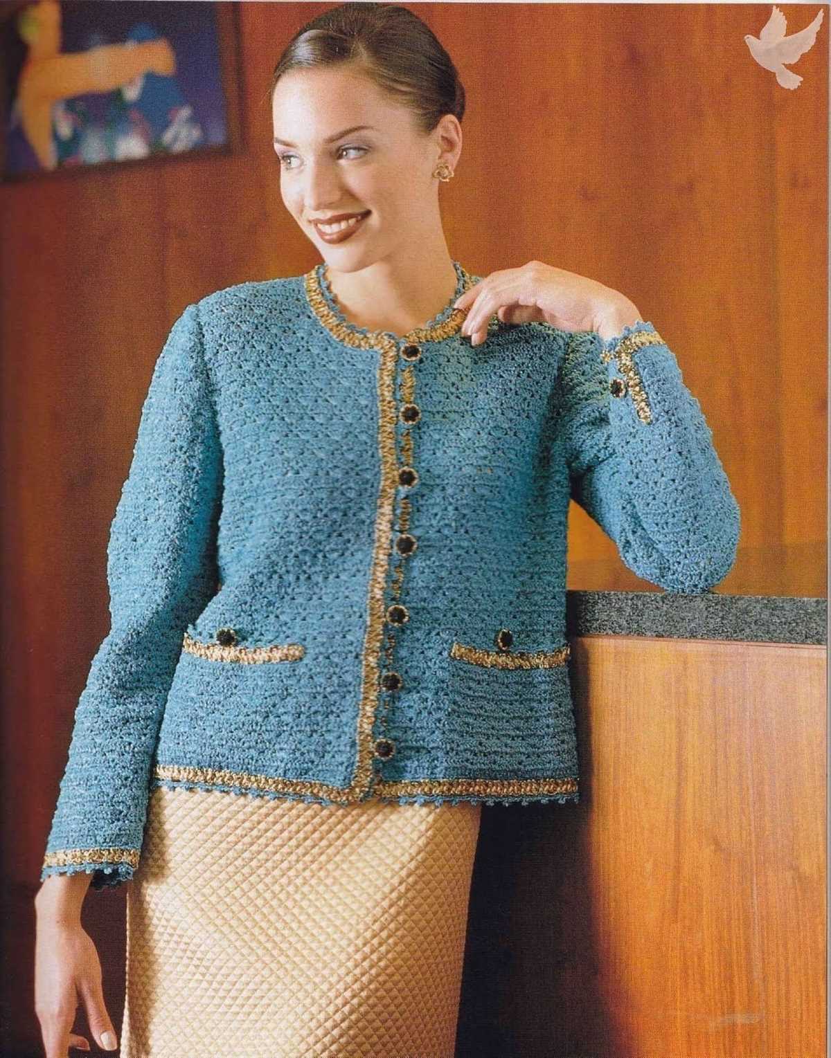 Free knitting pattern for chanel style jacket