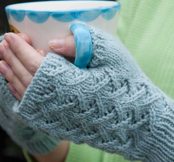 Free knitting pattern for childrens fingerless mittens