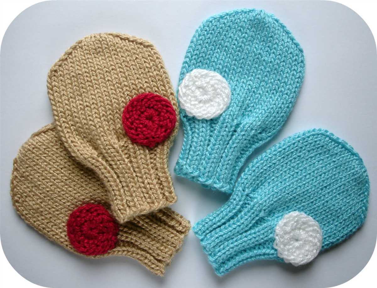 Free knitting pattern for childrens mittens