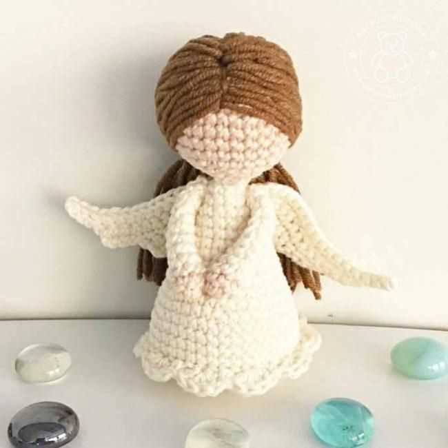 Free knitting pattern for christmas angel