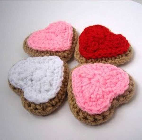 Free knitting pattern for heart shaped