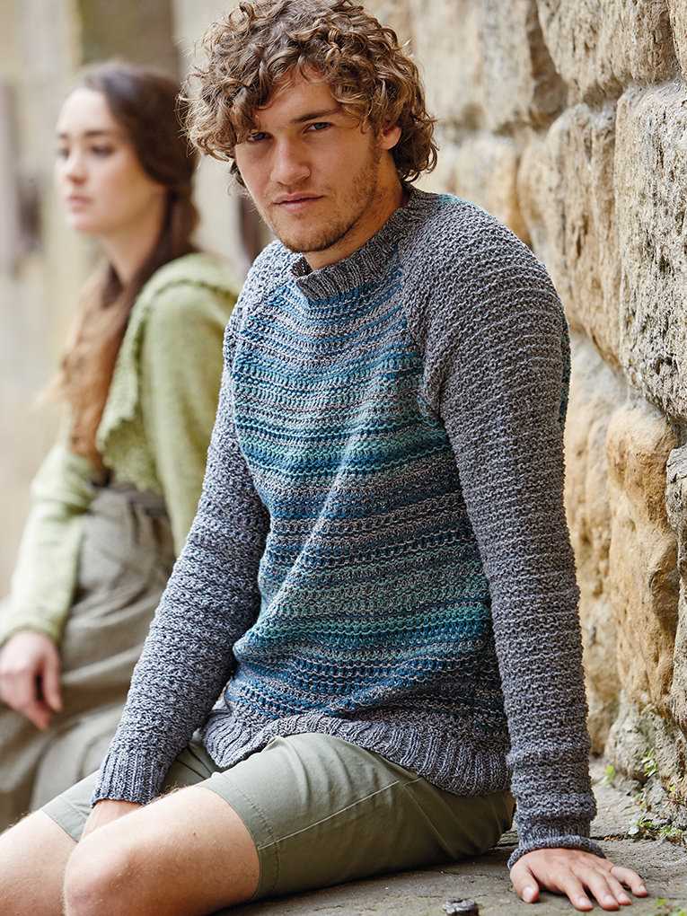 Free knitting pattern for men's raglan sweater