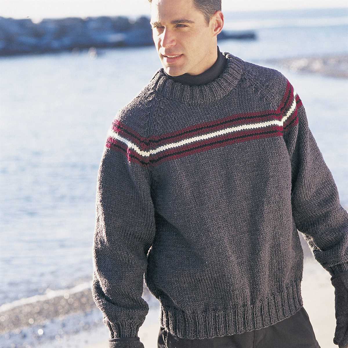 Free knitting pattern for men's raglan sweater