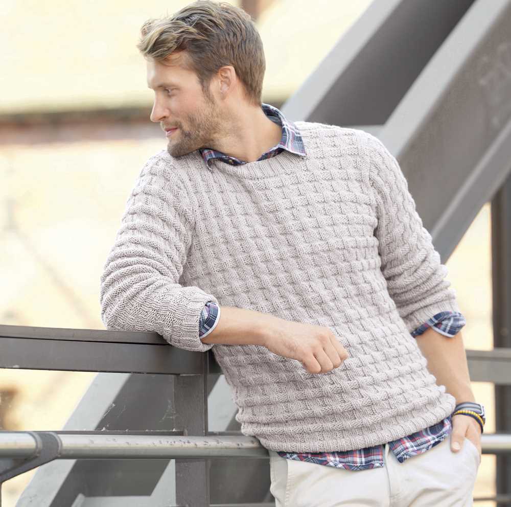 Free knitting pattern for men's raglan sweater