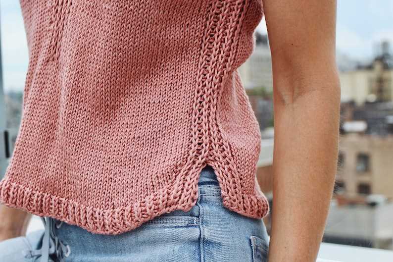 Free knitting pattern for men's tank top