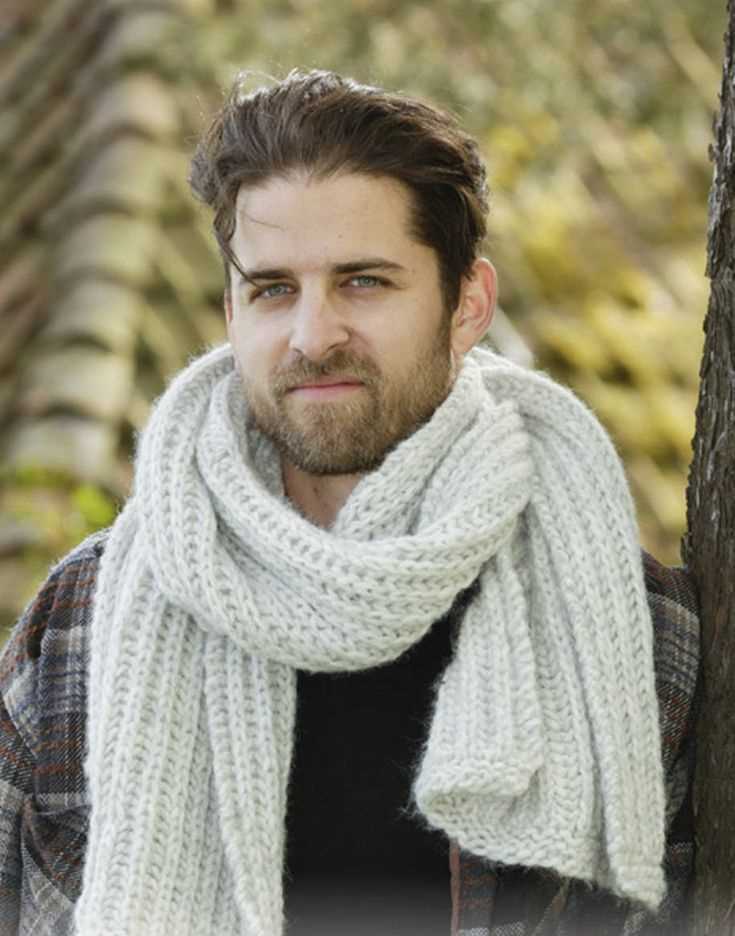 Free knitting pattern for mens scarf