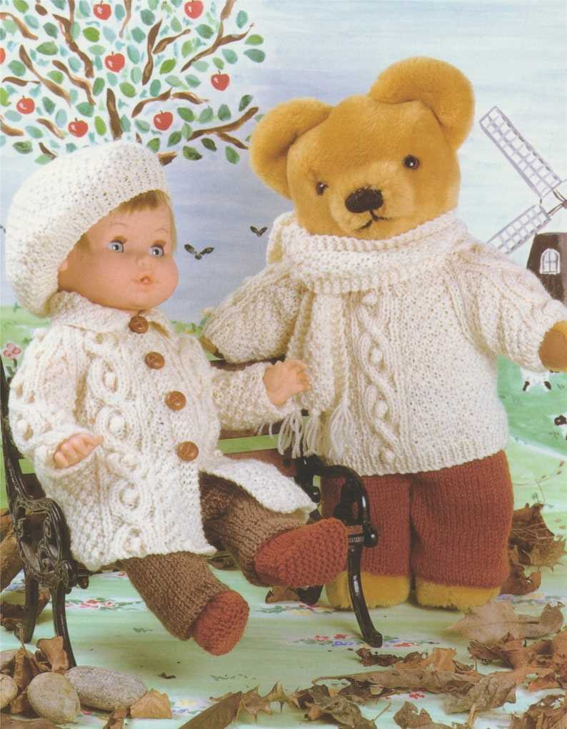 Free knitting pattern for teddy bear clothes