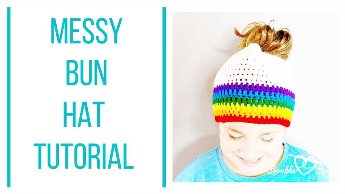 Free knitting pattern ponytail beanie