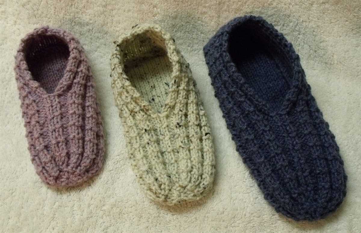 Free knitting pattern slippers