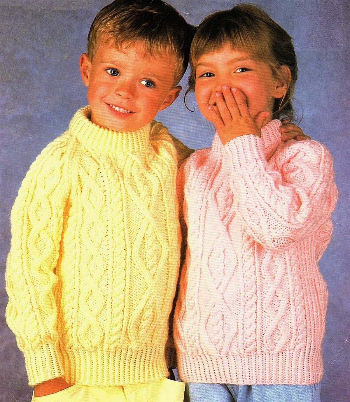 Free knitting patterns for childrens aran sweaters