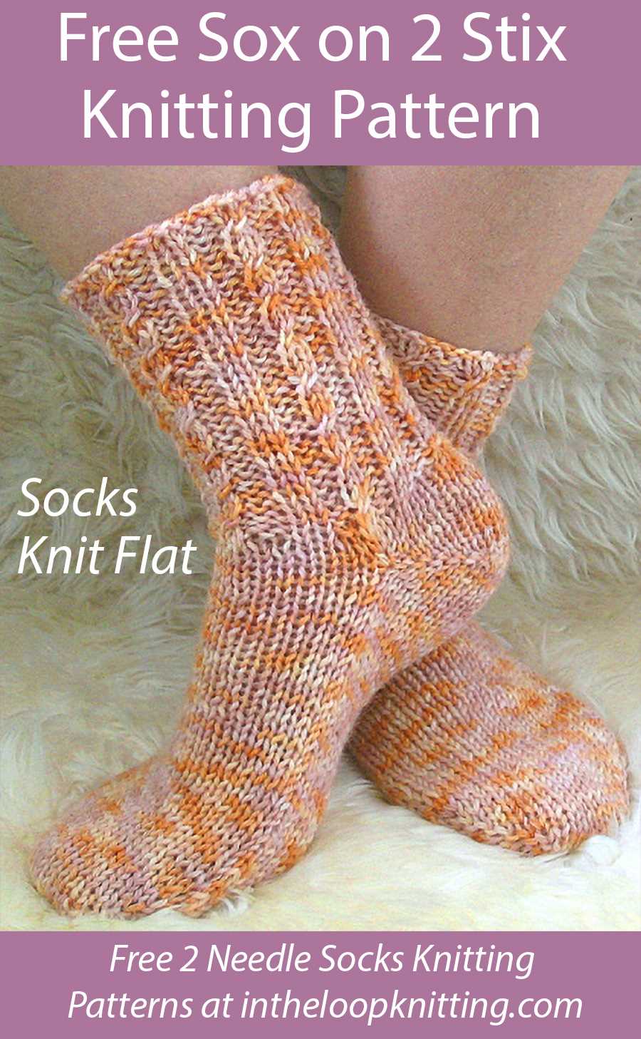 Free knitting patterns socks on two needles