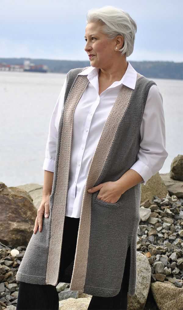 Free knitting patterns vests ladies