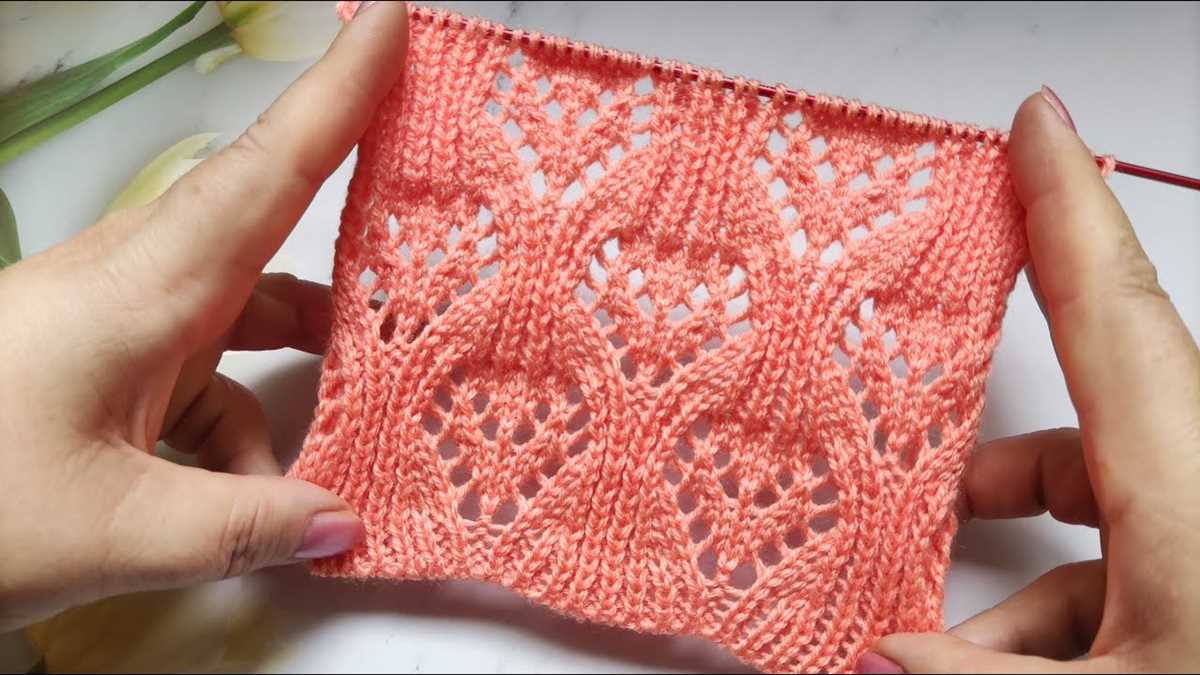 Free lace heart knitting pattern