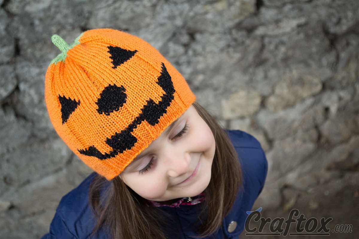 Free pumpkin hat knitting pattern