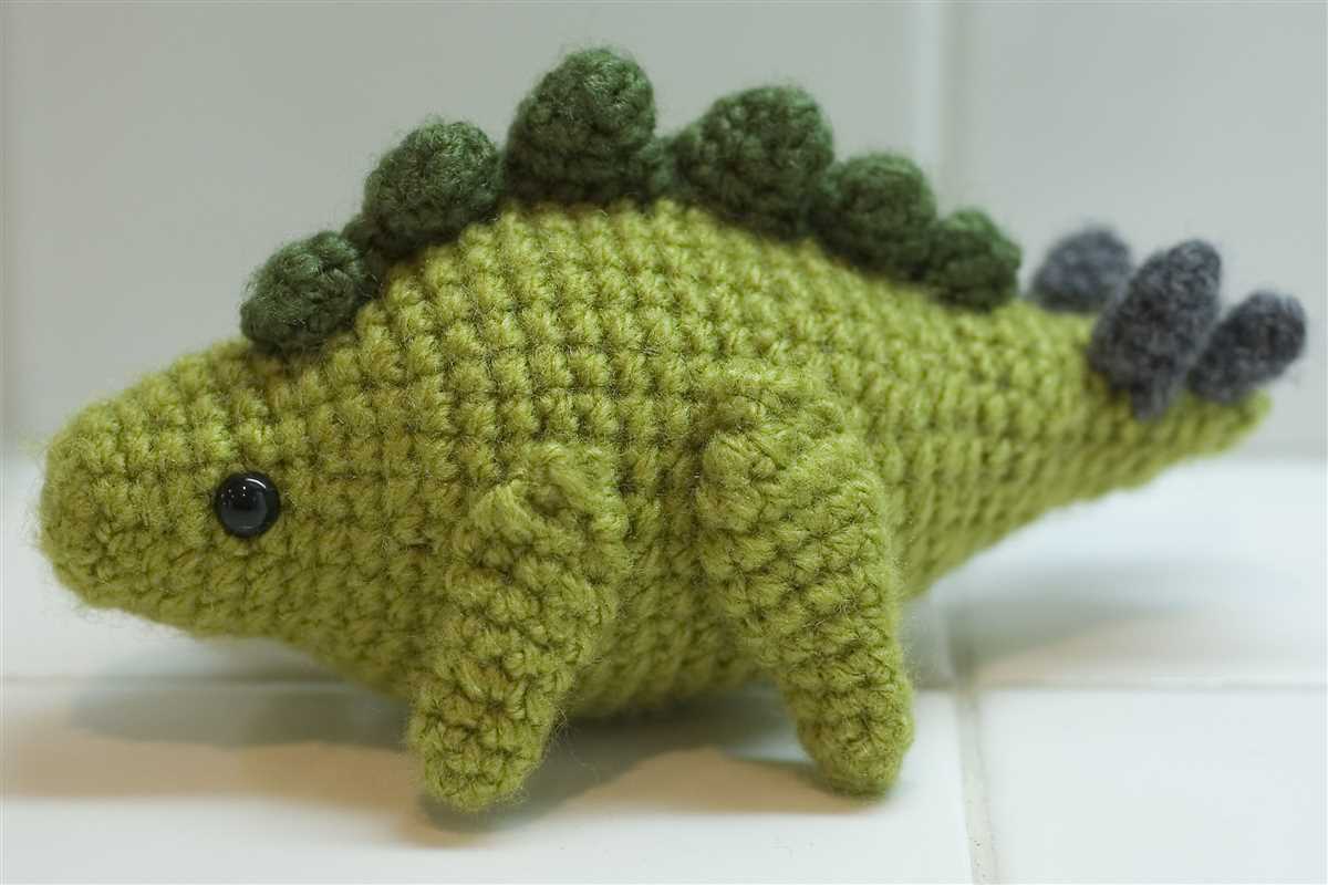 Free stegosaurus knitting pattern