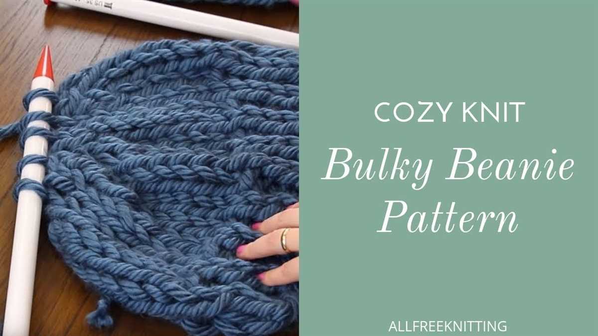 Free super bulky knit hat pattern