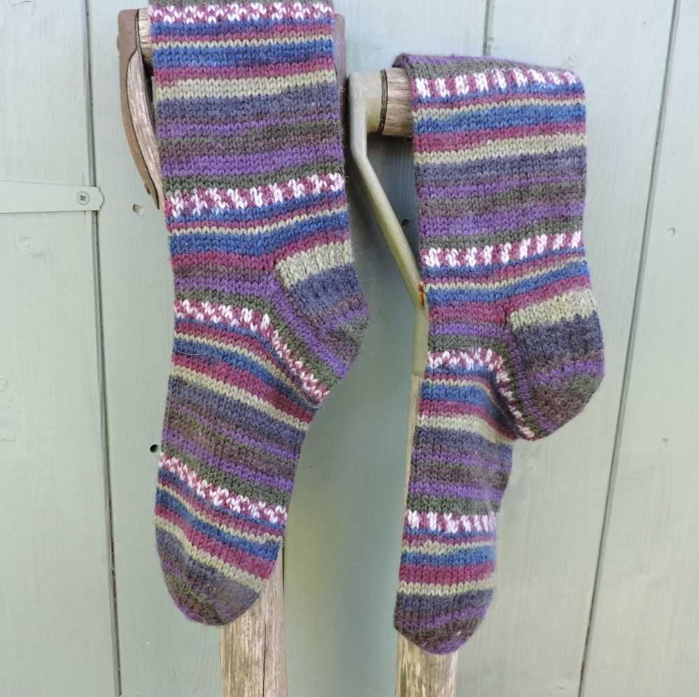 Free two needle sock knitting patterns