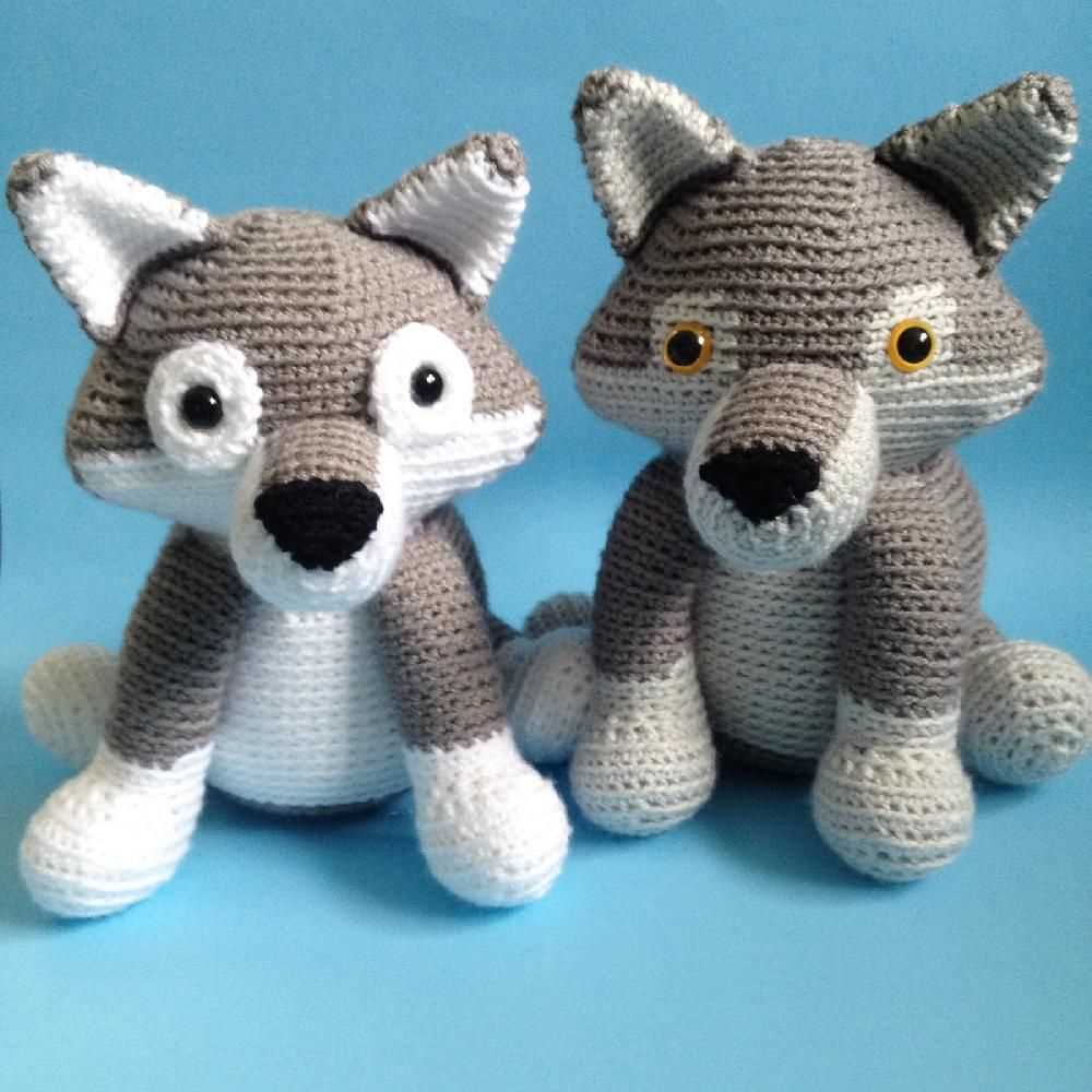 Free wolf toy knitting pattern