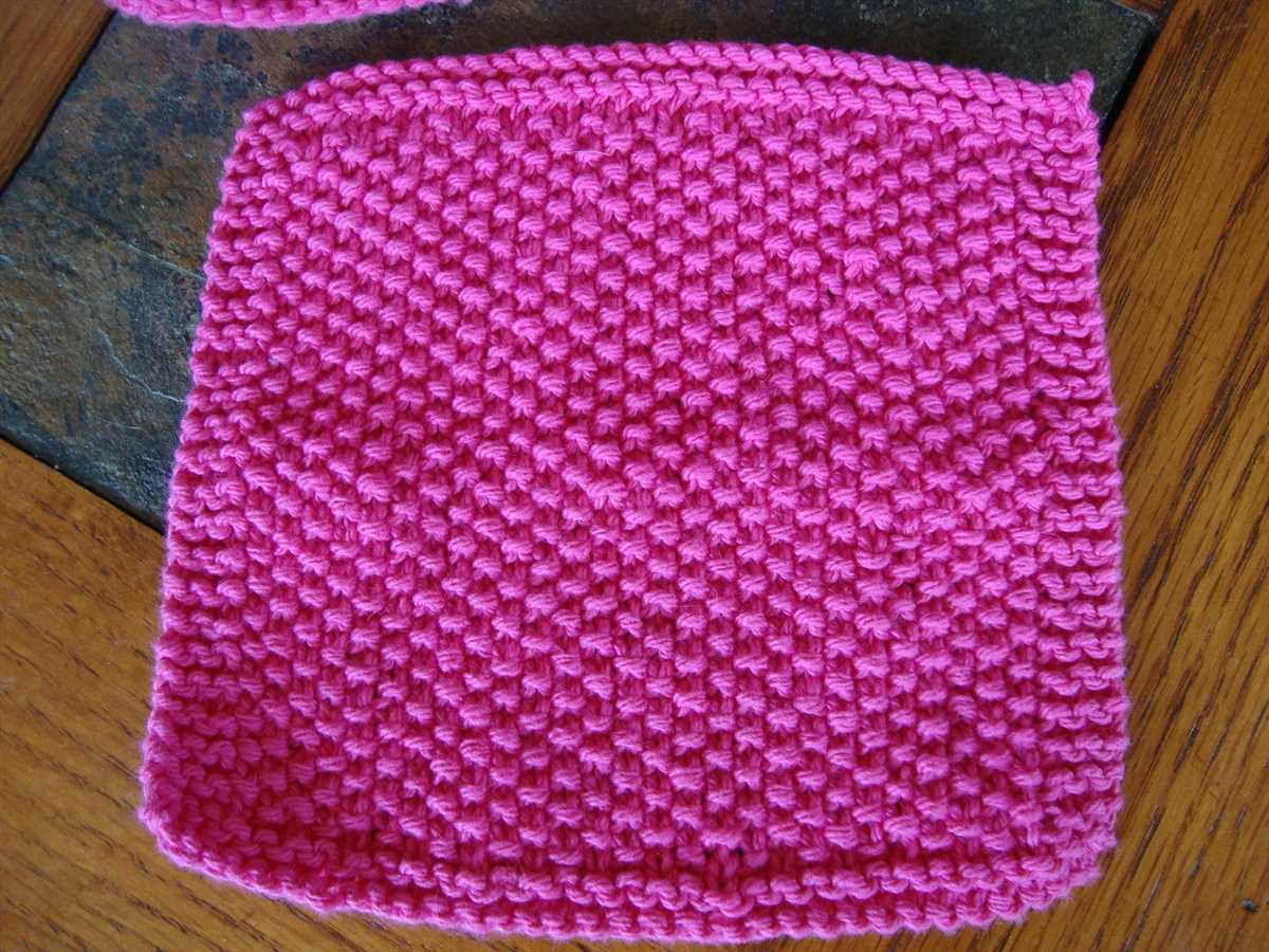 Free baby washcloth knitting patterns